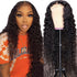 180% Density HD Transparent Water Wave Lace Front Wigs Human Hair Pre Plucked with Baby Hair Glueless Lace Closure Wigs 4X4 Brazilian Virgin Human Hair Wigs for Women (20Inch, Water Wave Lace Front Wigs)